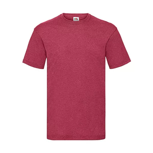 Férfi póló  Rövid ujjú Fruit of the Loom Valueweight Tee   Vintage Heather Piros   urespolo.hu