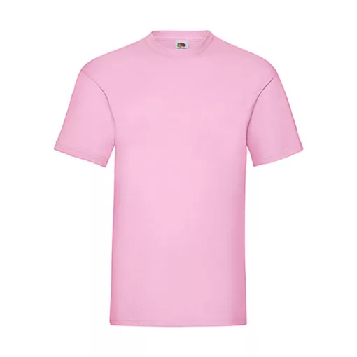 Férfi póló  Rövid ujjú Fruit of the Loom Valueweight Tee   Világos rózsaszín (pink)   urespolo.