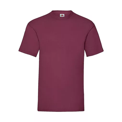 Férfi póló  Rövid ujjú Fruit of the Loom Valueweight Tee   Burgundi vörös   urespolo.hu