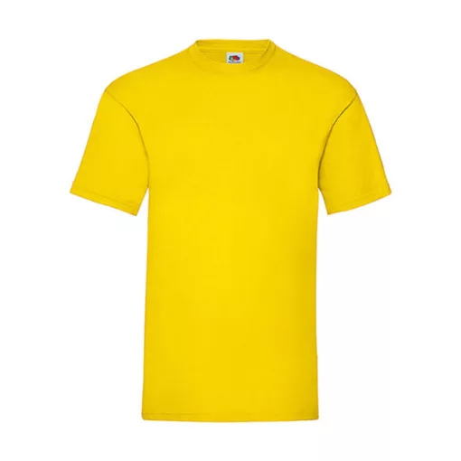 Férfi póló  Rövid ujjú Fruit of the Loom Valueweight Tee   Sárga   urespolo.hu
