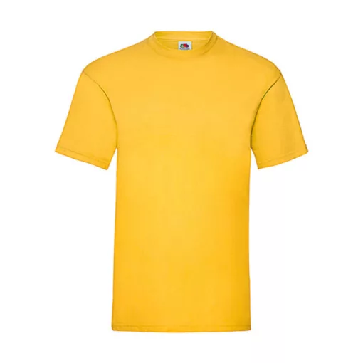 Férfi póló  Rövid ujjú Fruit of the Loom Valueweight Tee   Napraforgó sárga   urespolo.hu