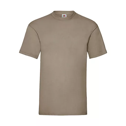 Férfi póló  Rövid ujjú Fruit of the Loom Valueweight Tee   Khaki   urespolo.hu