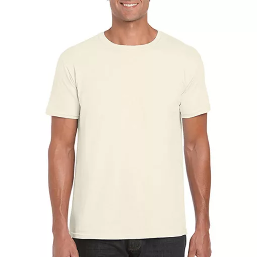 Férfi póló  Rövid ujjú Gildan Softstyle Ring Spun T-Shirt   Naturál   urespolo.hu
