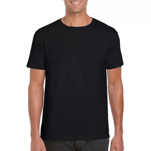 Férfi póló  Rövid ujjú Gildan Softstyle Ring Spun T-Shirt   Fekete   urespolo.hu