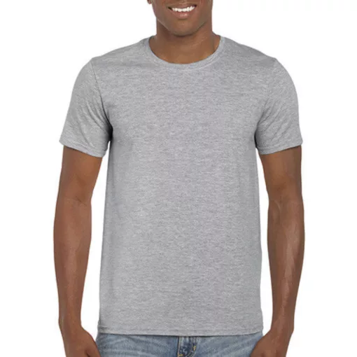 Férfi póló  Rövid ujjú Gildan Softstyle Ring Spun T-Shirt   Sötét heather szürke   urespolo.hu