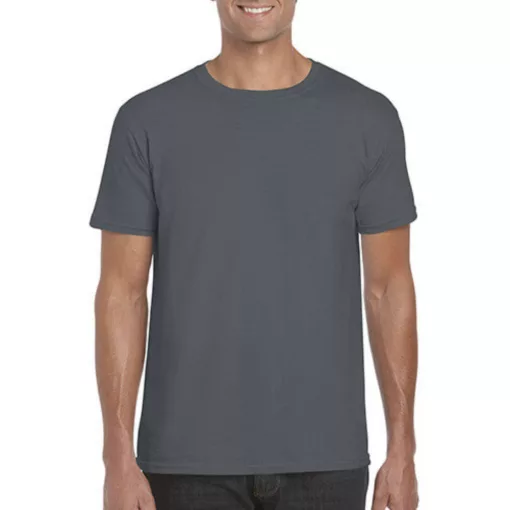 Férfi póló  Rövid ujjú Gildan Softstyle Ring Spun T-Shirt   Sötét heather szürke   urespolo.hu