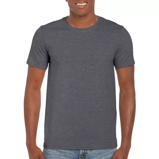 Férfi póló  Rövid ujjú Gildan Softstyle Ring Spun T-Shirt   Sötét heather szürke   urespolo.hu