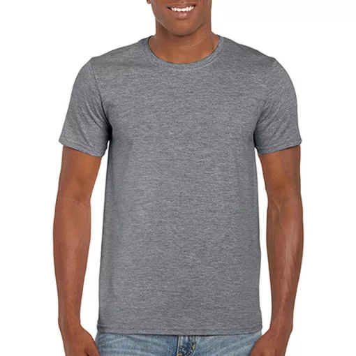 Férfi póló  Rövid ujjú Gildan Softstyle Ring Spun T-Shirt   Heather grafitszürke   urespolo.hu
