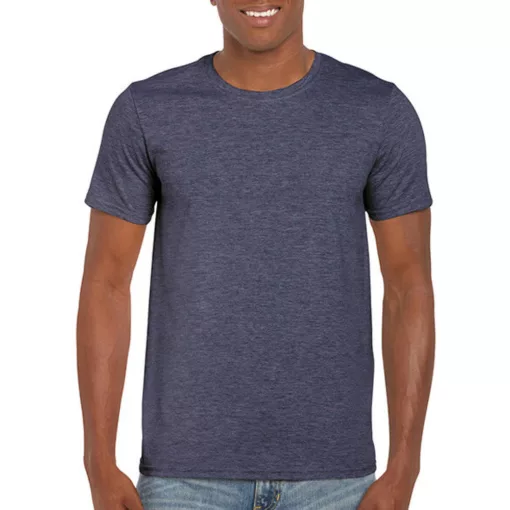 Férfi póló  Rövid ujjú Gildan Softstyle Ring Spun T-Shirt   Heather Sötétkék   urespolo.hu