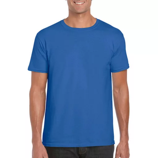 Férfi póló  Rövid ujjú Gildan Softstyle Ring Spun T-Shirt   Királykék   urespolo.hu