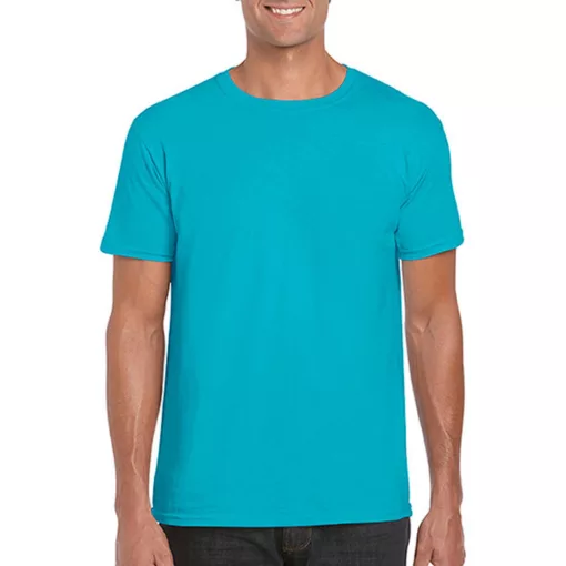 Férfi póló  Rövid ujjú Gildan Softstyle Ring Spun T-Shirt   Tropical kék   urespolo.hu
