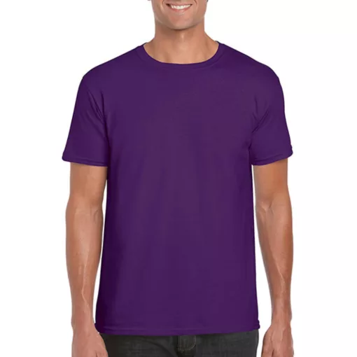 Férfi póló  Rövid ujjú Gildan Softstyle Ring Spun T-Shirt   Lila   urespolo.hu