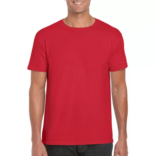Férfi póló  Rövid ujjú Gildan Softstyle Ring Spun T-Shirt   Piros   urespolo.hu