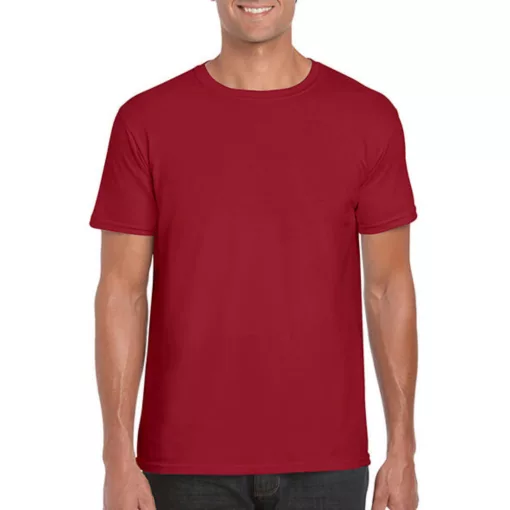Férfi póló  Rövid ujjú Gildan Softstyle Ring Spun T-Shirt   Bíboros vörös   urespolo.hu