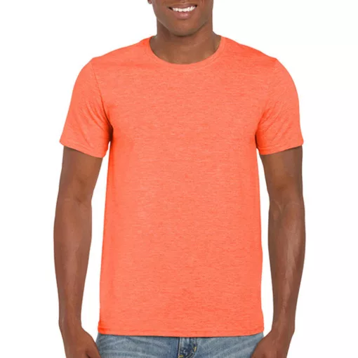 Férfi póló  Rövid ujjú Gildan Softstyle Ring Spun T-Shirt   Heather narancssárga   urespolo.hu