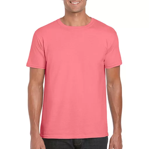 Férfi póló  Rövid ujjú Gildan Softstyle Ring Spun T-Shirt   Korall selyem   urespolo.hu