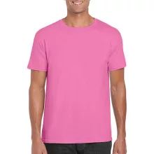 Férfi póló  Rövid ujjú Gildan Softstyle Ring Spun T-Shirt   Azálea (világos rózsaszín)   uresp