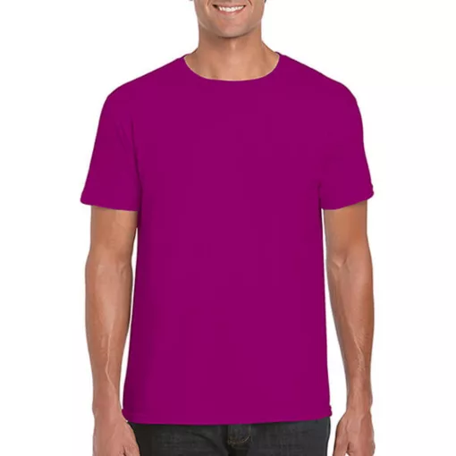 Férfi póló  Rövid ujjú Gildan Softstyle Ring Spun T-Shirt   Berry   urespolo.hu