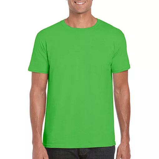 Férfi póló  Rövid ujjú Gildan Softstyle Ring Spun T-Shirt   Elektromos zöld   urespolo.hu