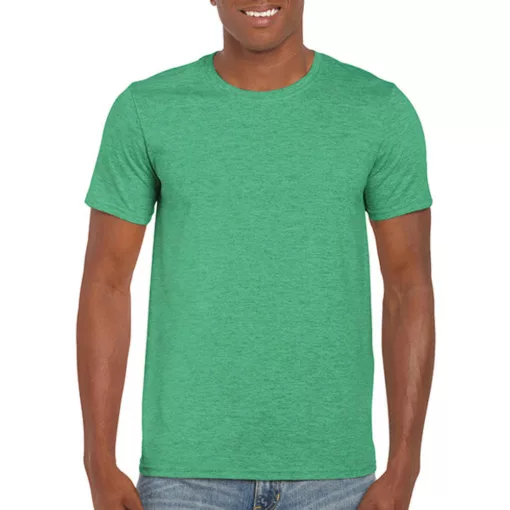 Férfi póló  Rövid ujjú Gildan Softstyle Ring Spun T-Shirt   Heather ír zöld   urespolo.hu
