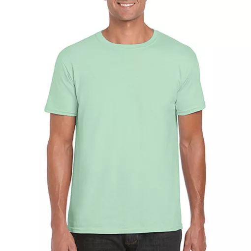 Férfi póló  Rövid ujjú Gildan Softstyle Ring Spun T-Shirt   Mentazöld   urespolo.hu