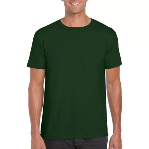 Férfi póló  Rövid ujjú Gildan Softstyle Ring Spun T-Shirt   Sötétzöld   urespolo.hu