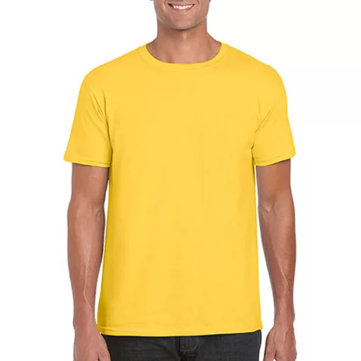 Férfi póló  Rövid ujjú Gildan Softstyle Ring Spun T-Shirt   Daisy (százszorszép sárga)   uresp
