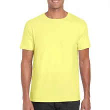 Férfi póló  Rövid ujjú Gildan Softstyle Ring Spun T-Shirt   Cornsilk (világossárga)   urespolo