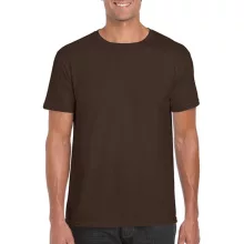 Férfi póló  Rövid ujjú Gildan Softstyle Ring Spun T-Shirt   Sötét csokoládébarna   urespolo.hu