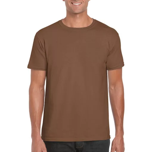 Férfi póló  Rövid ujjú Gildan Softstyle Ring Spun T-Shirt   Gesztenyebarna   urespolo.hu