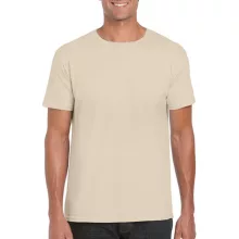 Férfi póló  Rövid ujjú Gildan Softstyle Ring Spun T-Shirt   Homokbarna   urespolo.hu