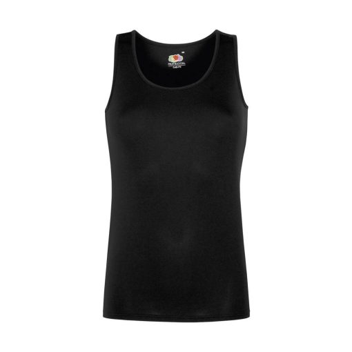 Női póló  Ujjatlan Fruit of the Loom Performance Vest Lady-Fit   Lime zöld   urespolo.hu