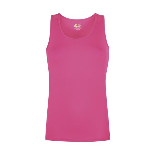 Női póló  Ujjatlan Fruit of the Loom Performance Vest Lady-Fit   Lime zöld   urespolo.hu
