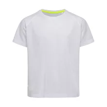 Gyerek rövid ujjú póló Stedman Active 140 Raglan Kids M (134-140), Fehér