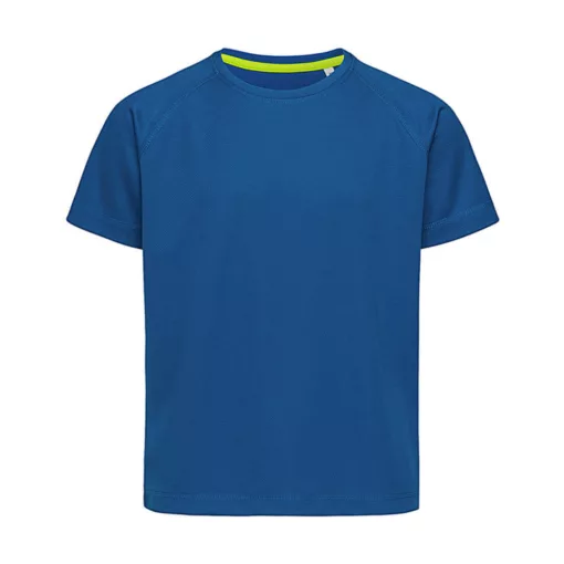Gyerek rövid ujjú póló Stedman Active 140 Raglan Kids M (134-140), Királykék