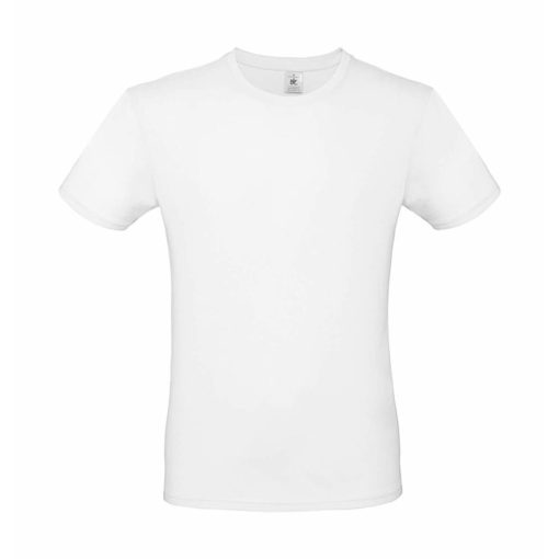 Csomag akciós póló (minimum 5 db) Férfi rövid ujjú póló B&C #E150 T-Shirt -L, Fehér
