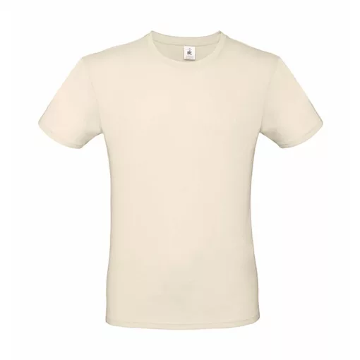 Férfi rövid ujjú póló B&C #E150 T-Shirt -L, Naturál