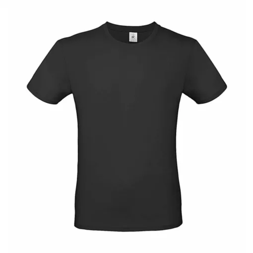 Csomag akciós póló (minimum 5 db) Férfi rövid ujjú póló B&C #E150 T-Shirt -L, Fekete