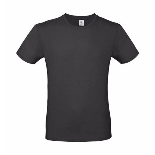 Férfi rövid ujjú póló B&C #E150 T-Shirt -XS, Teljesen fekete