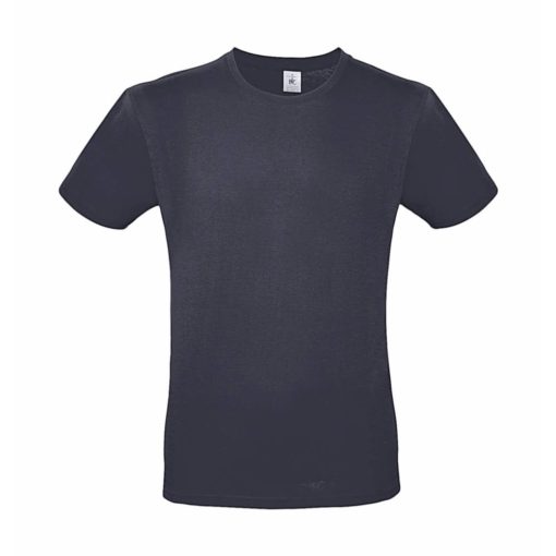 Férfi rövid ujjú póló B&C #E150 T-Shirt -XS, Világos sötétkék (navy)