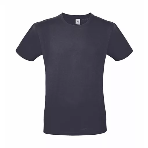 Férfi rövid ujjú póló B&C #E150 T-Shirt -XS, Világos sötétkék (navy)
