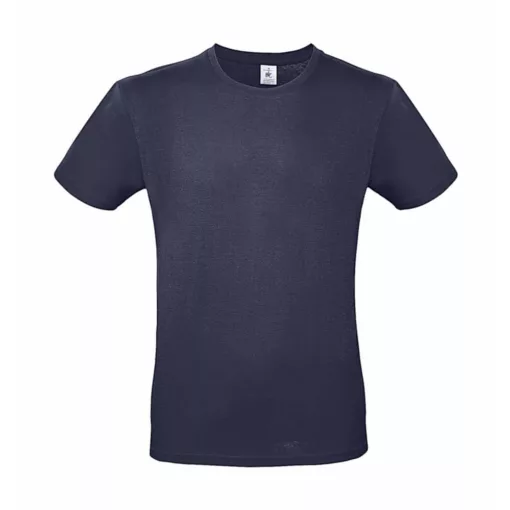 Férfi rövid ujjú póló B&C #E150 T-Shirt -4XL, Sötétkék (navy)