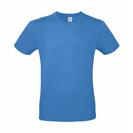 Csomag akciós póló (minimum 5 db) Férfi rövid ujjú póló B&C #E150 T-Shirt -L, Azur kék