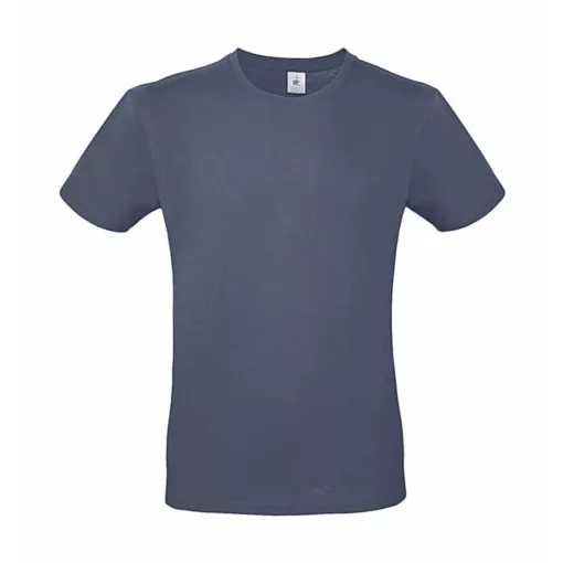 Csomag akciós póló (minimum 5 db) Férfi rövid ujjú póló B&C #E150 T-Shirt -L, Farmer kék (