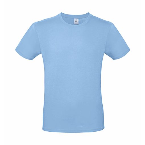 Férfi rövid ujjú póló B&C #E150 T-Shirt -M, Ég kék