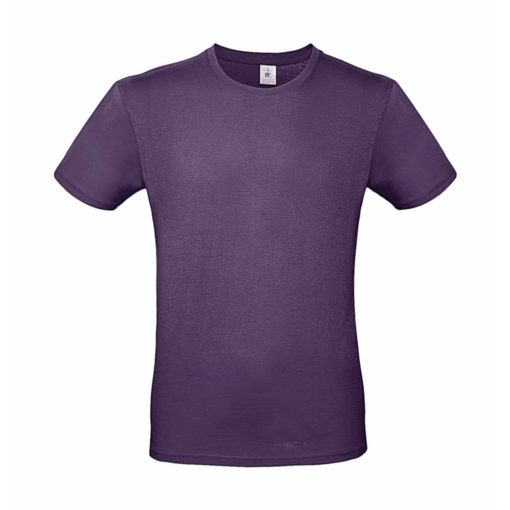 Csomag akciós póló (minimum 5 db) Férfi rövid ujjú póló B&C #E150 T-Shirt -XS, Sugárzó lil