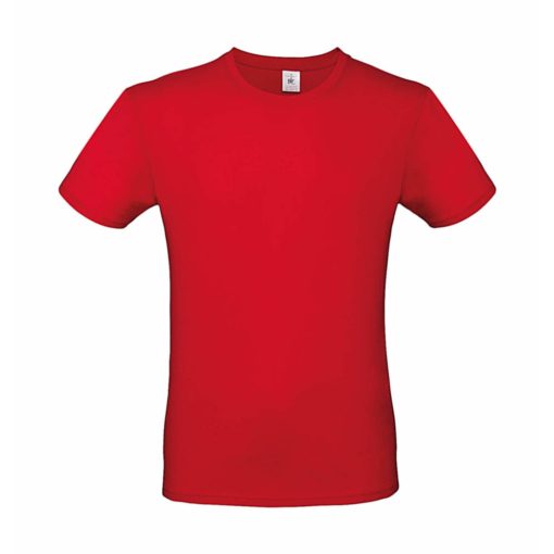 Férfi rövid ujjú póló B&C #E150 T-Shirt -XS, Piros