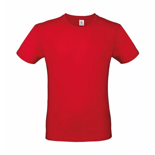 Csomag akciós póló (minimum 5 db) Férfi rövid ujjú póló B&C #E150 T-Shirt -L, Piros