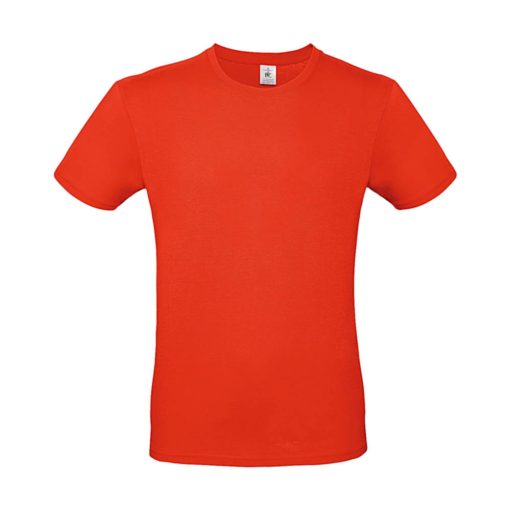 Férfi rövid ujjú póló B&C #E150 T-Shirt -XS, Tűzpiros