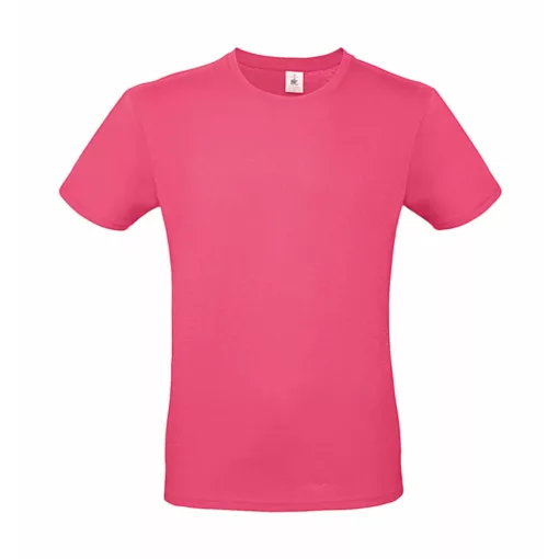 Csomag akciós póló (minimum 5 db) Férfi rövid ujjú póló B&C #E150 T-Shirt -L, Fuchsia